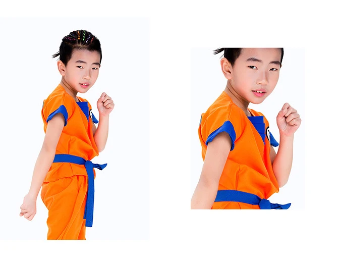 Child Kids Carnival Dragon Ball Z Costume Son Goku Wig Clothes Cosplay Halloween Children's Day Stage Show Party Fancy Dress