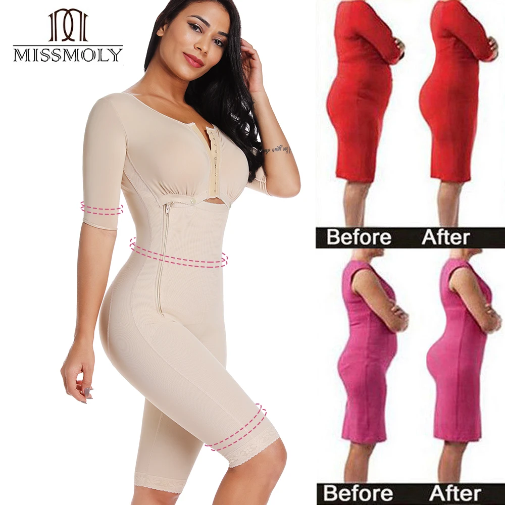 Billig Körper Former Frauen Bodysuit Shapewear Taille Trainer Magen Abnehmen Unterwäsche Gürtel Butt Heber Bauch steuer Shaper Arm Former