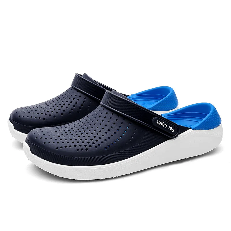 UPUPER Summer Couple Sandals Men EVA Jelly Shoes Breathable Slippers Candy Colors Flat Beach Shoes For Vacation Unisex