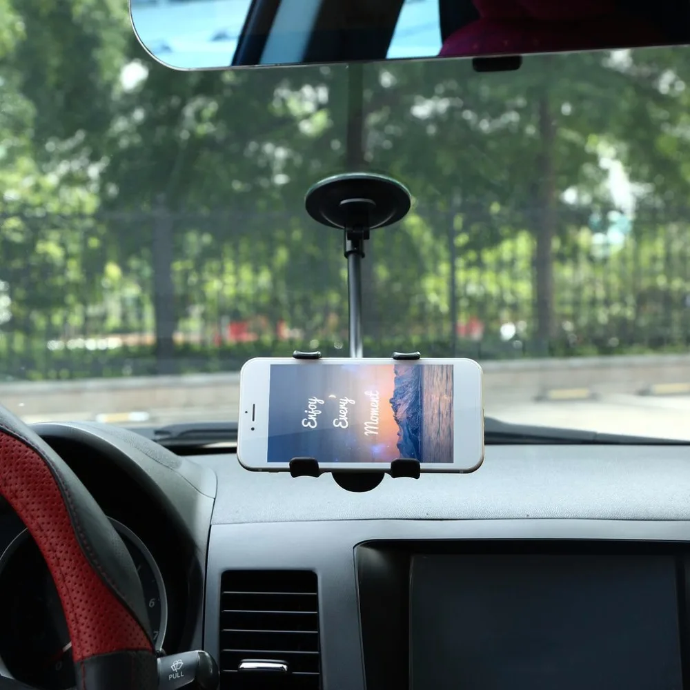 Universal 360 Grad Drehung Faul Nicht-slip Windschutzscheibe Auto Halterung Halterung für GPS Handy