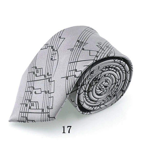 2018 New Arrival Fashion 29 Designs 5cm Music Note Ties Musical Tie