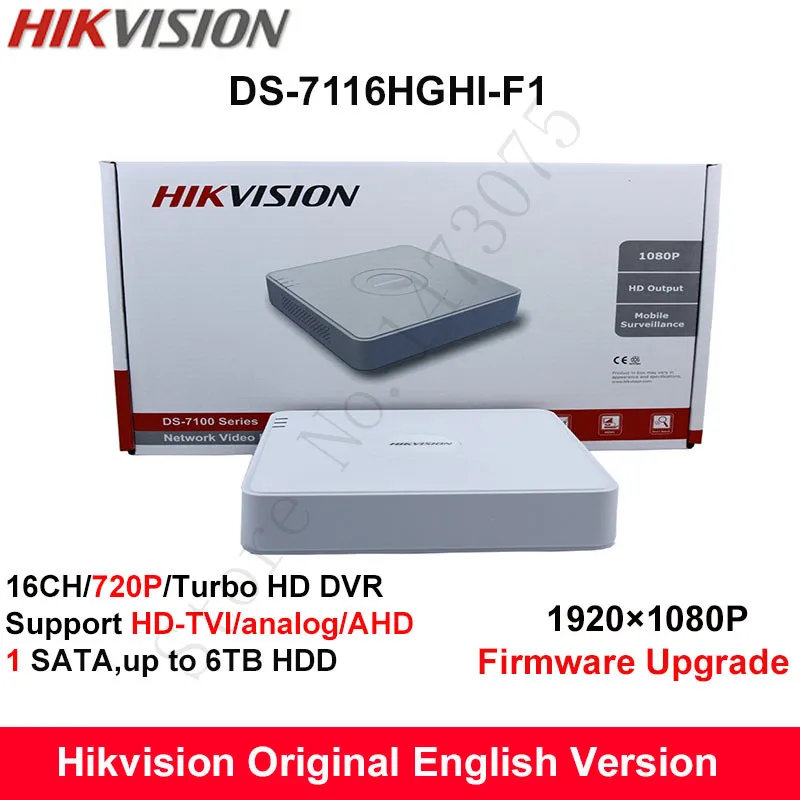 En Existencia Hikvision Version Original En Ingles Ds 7116hghi F1 16ch 7 P H 264 Turbo Hd Dvr Soporte Hd Tvi Analogico Ahd Camara Turbo Hd Dvr Turbo Hdh 264 16ch Aliexpress