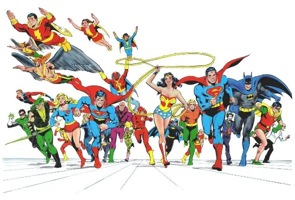 DC Comics Superhero Batman Green Lantern Superman Wonder Woman Canvas Picture 