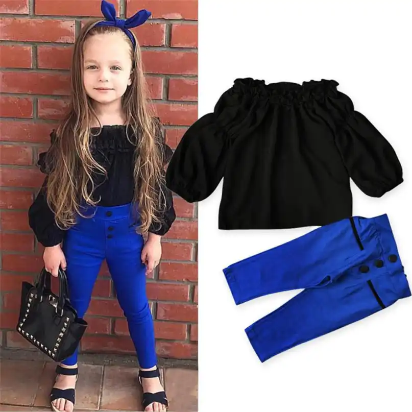 blue outfits for girls