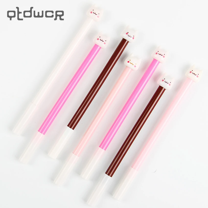 

1PC Multicolor Cute Kawaii Little Fresh Cat Gel Pen Korea Stationery Pens School Office Supplies Material Escolar