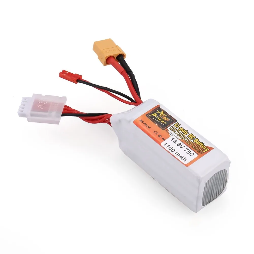 ZOP الطاقة 14.8 V 18.5 V 11.1 V 1100 mAh 75C 4 S 1 P يبو بطارية JST XT60 التوصيل قابلة للشحن ل RC سباق مروحية لعبة بدون طيار عارض قوارب