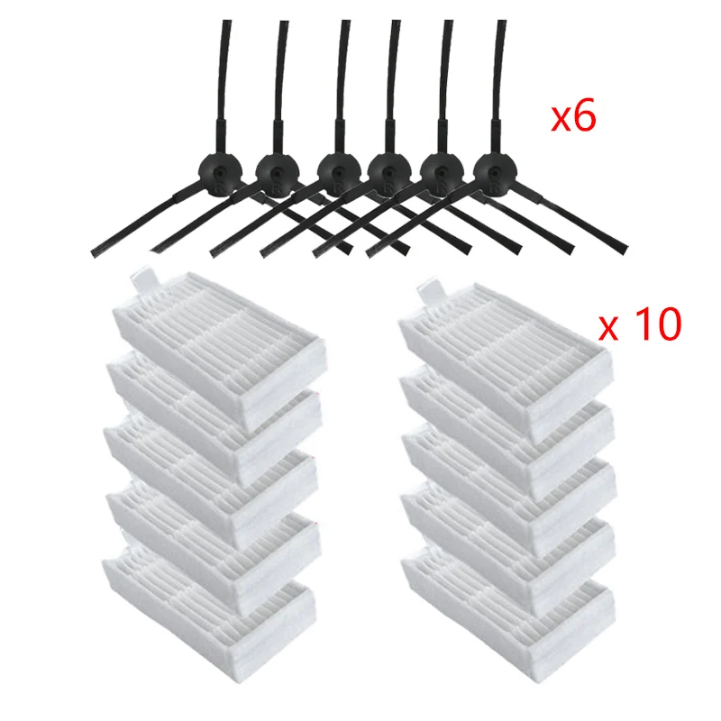 Боковая щетка Hepa фильтр первичный пылевой фильтр Швабра Ткань для chuwi ilife v5 v5s V3 V3s v5 pro V50 V55 x5 Запчасти для робота-пылесоса - Цвет: kit-2