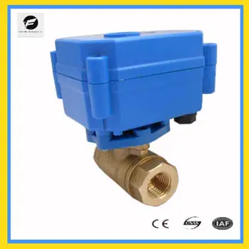 

CWX-15 DN15 DN20 DN8 DN10 2-way DC12v motorized brass ball valve CR05 5 wires with feedback signal mini electric valve