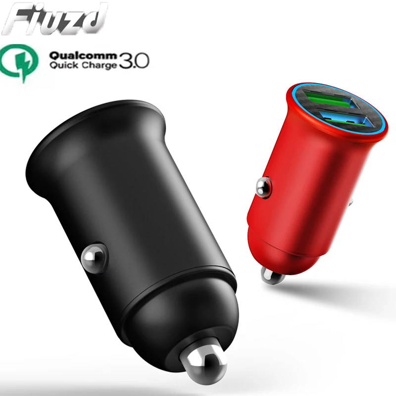 Fiuzd 36 Вт двойной USB быстрая зарядка QC 3 0 Автомобильное зарядное устройство для redmi