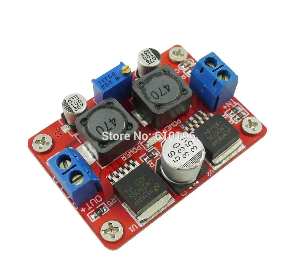 

5PCS/LOT Double chip LM2577S + LM2596S DC-DC Automatic step up and step down module wide adaptation solar panels