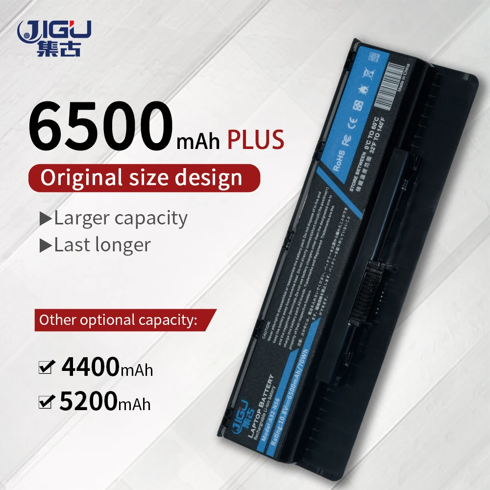 JIGU Новый аккумулятор для ноутбука Asus N46 N46V N46VM N46VZ N56 N56V N56VJ N56VM N56VZ A32-N56 | Компьютеры и