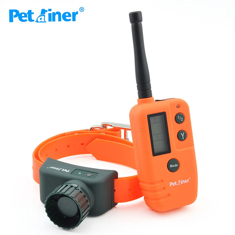 Petrainer 910B 1 500 м Диапазон и водонепроницаемый звуковой сигнал для собак ошейник