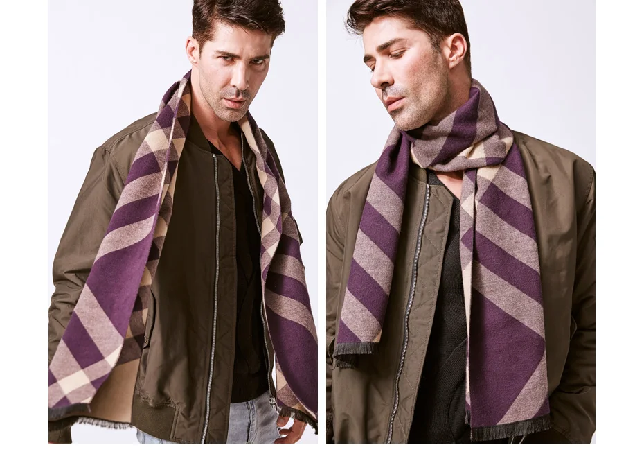 men scarf style VIANOSI Man Solid Winter Scarves Fashion Long Cotton scarf Men soft warm Wraps VA246 mens linen scarf