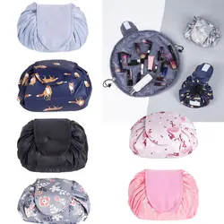 Женская мода Дорожная сумка косметичка для хранения косметики хорошее качество ленивый шнурок непромокаемые сумки