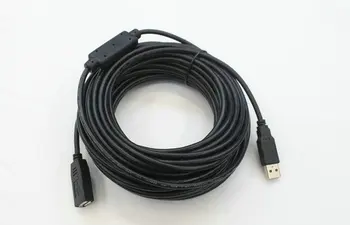 

High quality 15m/50ft USB 2.0 Active Repeater Extension cable 480Mbp with Take chip free shpping 10pcs/lot