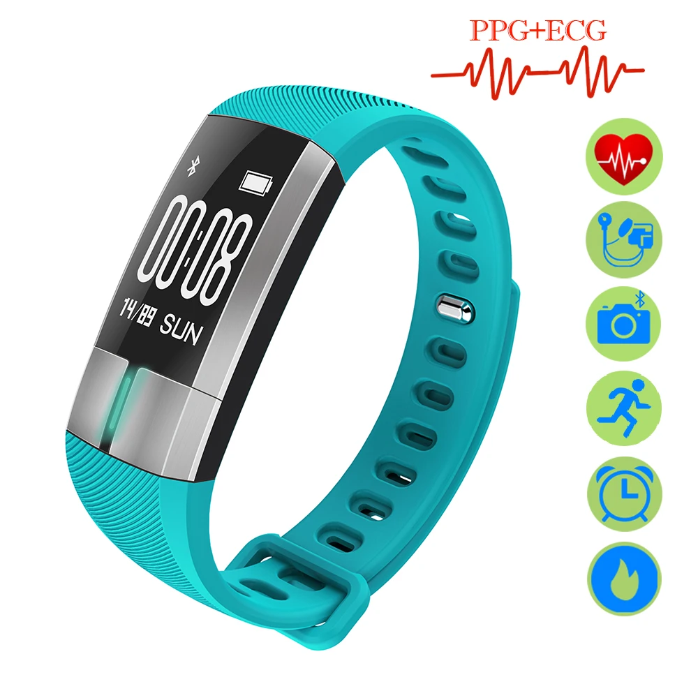 ZUCOOR Smart Bracelet Band Cardiaco Monitor RB47 Pulse Ring ECG PPG Erkek Kol Saati Sports Fitness