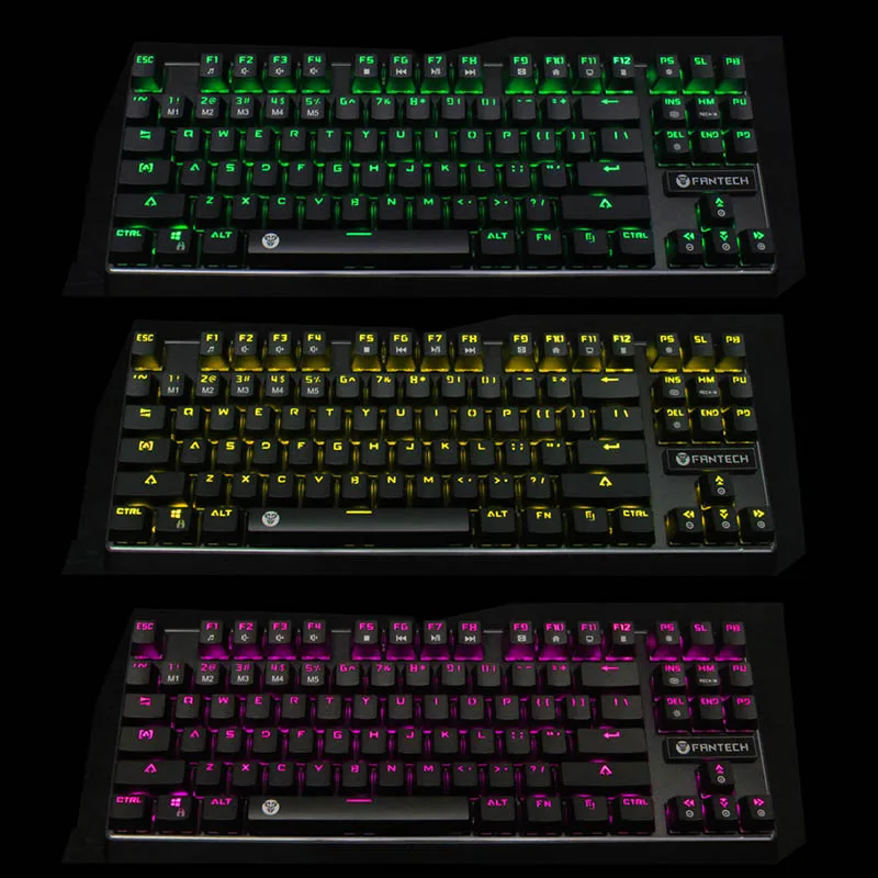 

Mechanical Gaming Keyboard 87 Keys USB Interface Wired LED ABS Anti-interference ND998