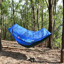AOTU гамак, новинка, ультра-светильник для путешествий, кемпинга, гамак, встроенный и чехол для хранения, 6,13 безопасности и выживания