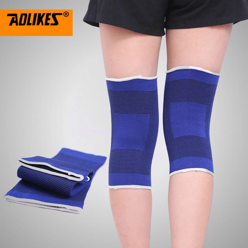 

1Pair Winter Outdoor Sport Knit Warm Knee Pads For Women Protector Running Elastic Thermal Protection Kneepad Kneecap Kneelet