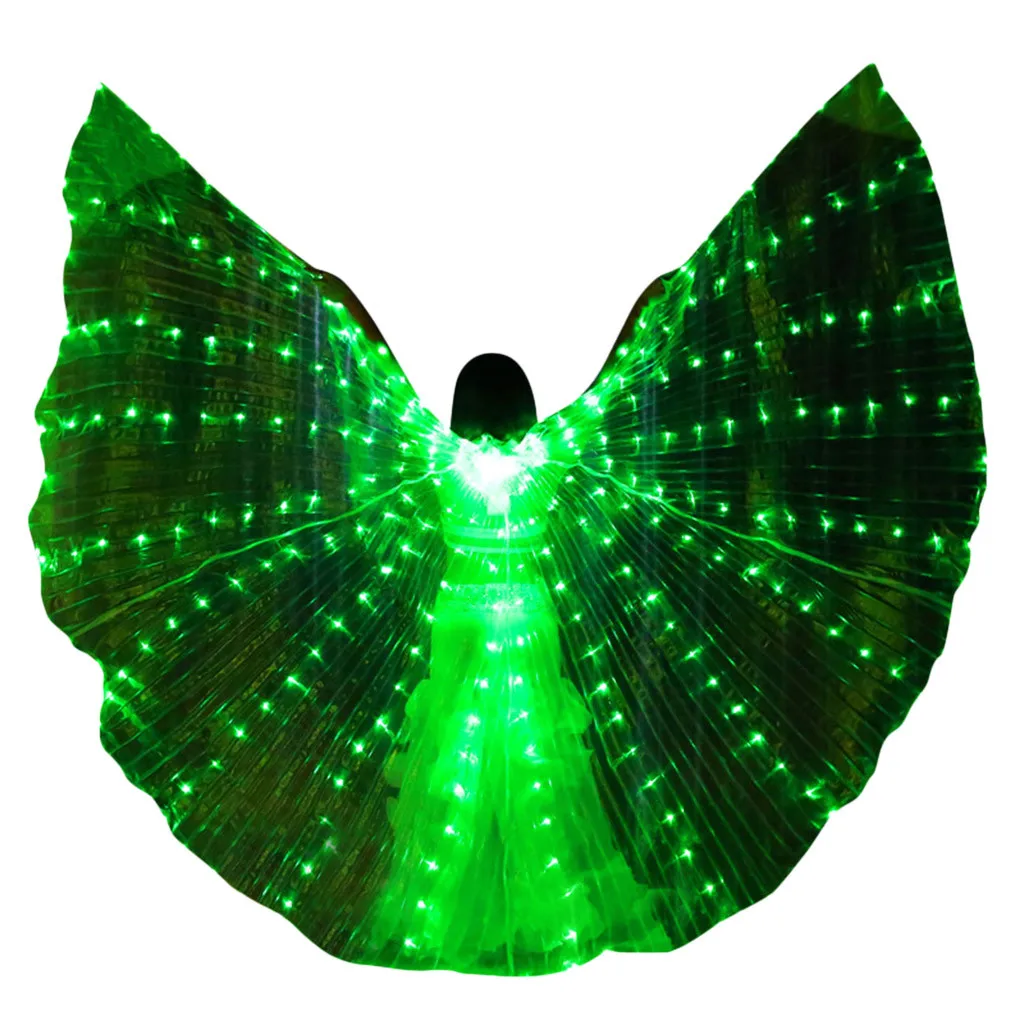 Светодиодный танец живота Ангел Isis крылья бабочки крылья с телескопические палочки сценическая танцевальная одежда танцевальный костюм roupa feminina