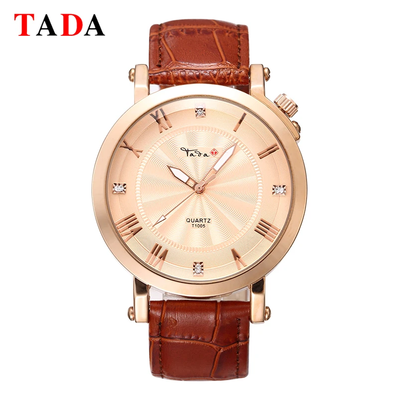 

Top Luxury Brand TADA Japan Movement Watches Genuine Leather Band Watches Men Cool Fashion Designer Men's Simple Analog Watches