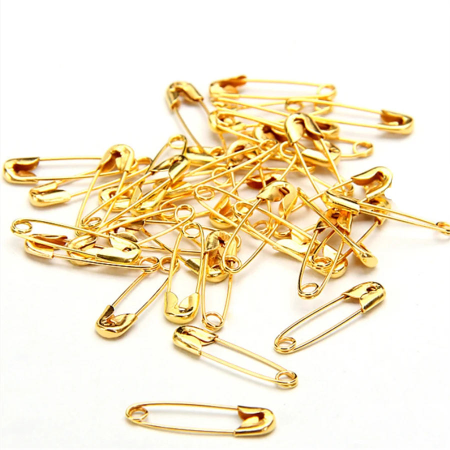 100PCS/lot 22mm gold silver high quality safety pin, tool pin. DIY ...