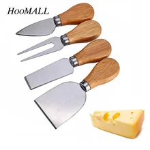 Hoomall 4 шт./компл. сыр Ножи скребок овощерезка с деревянной ручкой 6-6,8 см масло Терка дома Кухня инструмент для выпечки