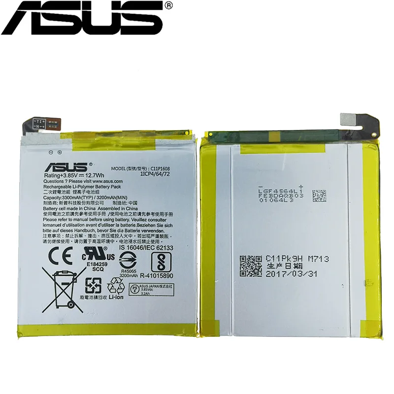 ASUS 100% оригинал 3300 mAh C11P1608 Аккумулятор для Zenfone AR ZS571KL A002 A002A телефон новейшее