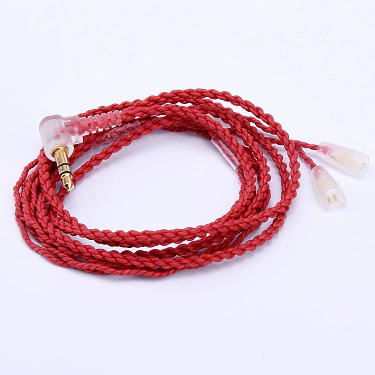 MMCX Updated HIFI Cable Detachable Copper Plated Cord w Remote Mic for Sennheiser IE8 IE80 IE8i Headphone Earphone