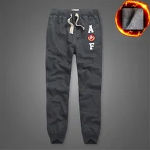 Новые зимние спортивные штаны, мужские толстые хлопковые брюки, Длинные спортивные штаны, Размеры s до 3XL
