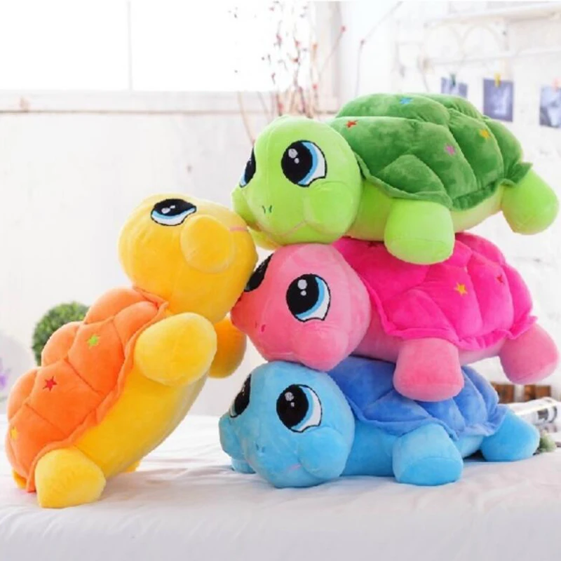 1 шт. 35 см чучело черепаха с большими глазами плюшевые игрушки черепаха кукла подушки дети сопровождать сна игрушка рождения