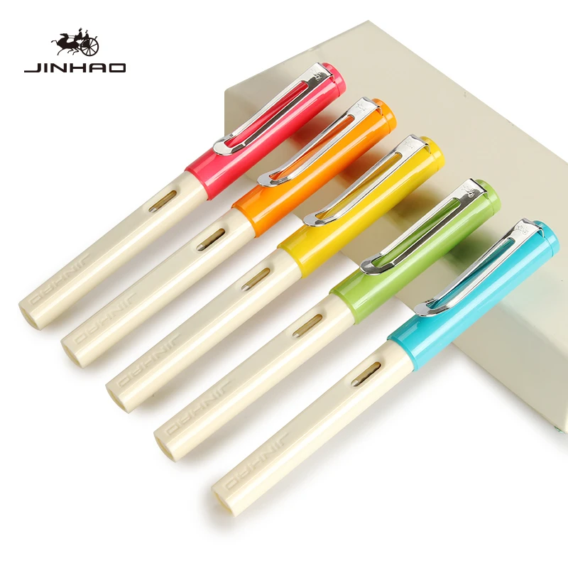 

Jinhao 599 Pilot Fountain Pen Business Office Luxury high Caligraphy Pen quality giftPen Candy Color Medium Nib for Writing