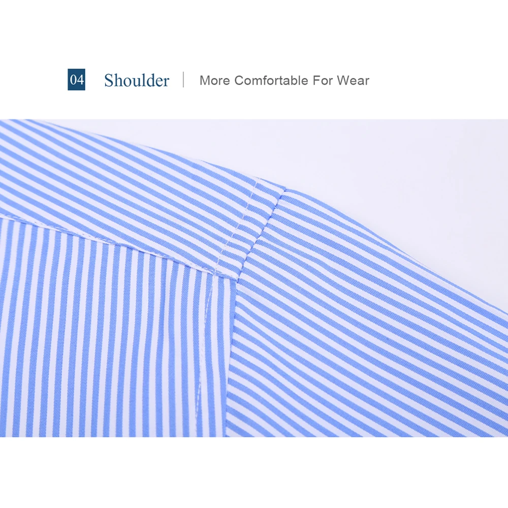 Koop 9XL 7XL 6XL Gestreepte Mannen Franse Manchetknopen Casual Dress Shirt Lange Mouwen Witte Kraag Ontwerp Stijl Mens Franse Manchet shirts