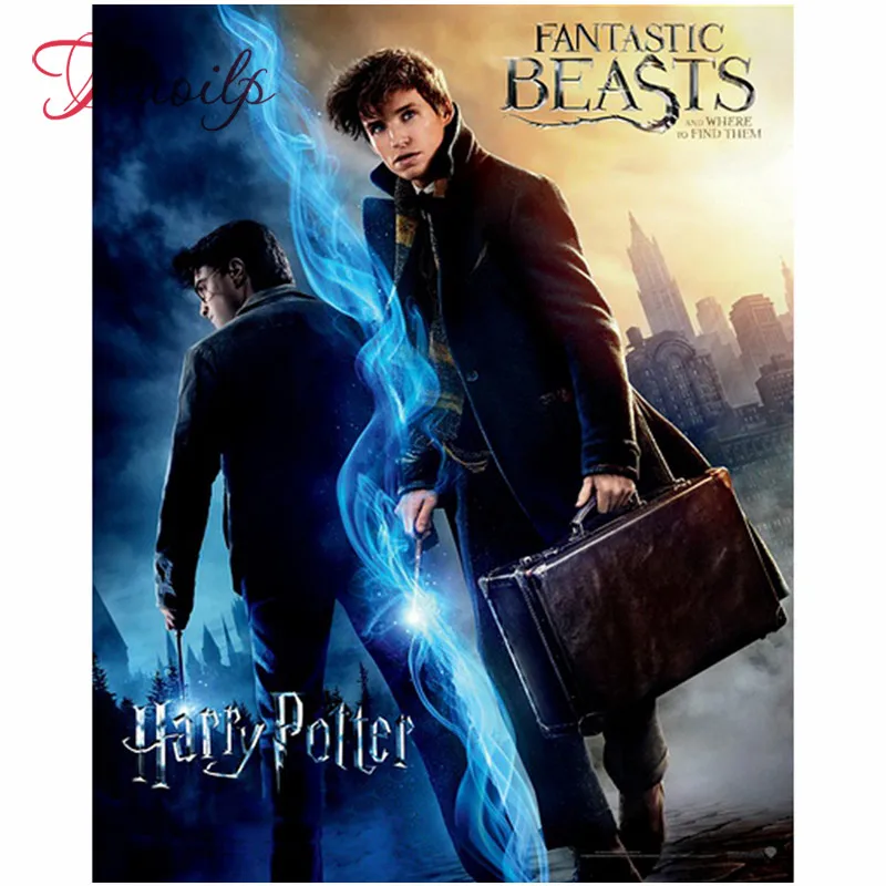 

5D DIY Diamond Painting Full Square round Drill and fantastic beasts" 3D Embroidery Cross Stitch Mosaic Home