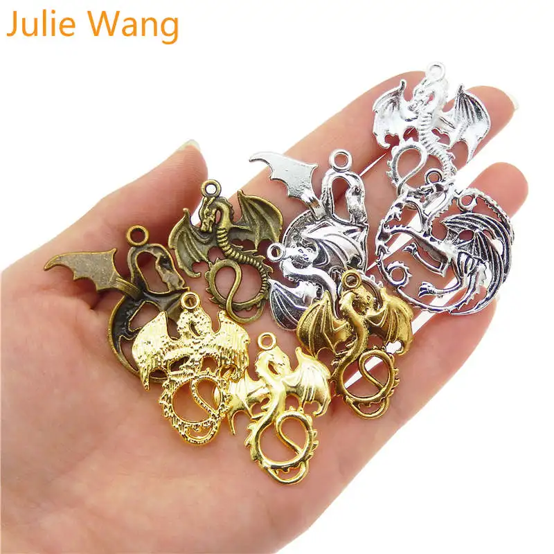 Julie Wang 11 шт. подвески из смешанного сплава с драконами демонами коллекция