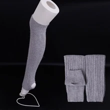 Hot sales ! 2016 Fashion Women Warm Winter Over Knee Leg Warmer Soft wool Knit Stocking High Quality wool Lady Boot Stocking