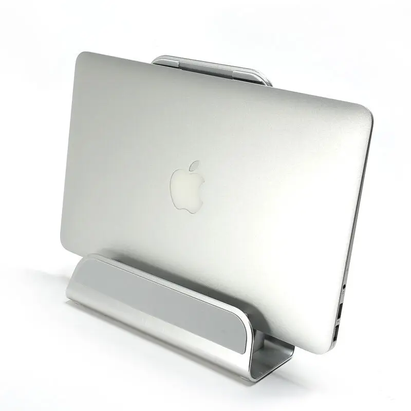 2 In 1 Function Aluminum Alloy Firm Bracket for Macbook Air Pro Retina 11 12 13 15 Vertical Base St