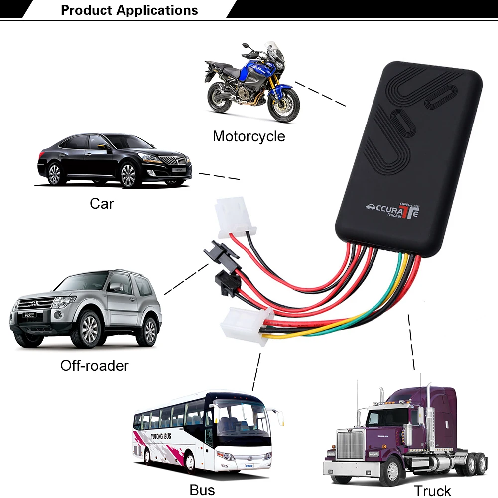 Автомобильный gps трекер SMS GSM GPRS GT06 монитор локатор пульт дистанционного управления для 12-24 В Мотоцикл Авто Google Link Поддержка Двусторонняя связь