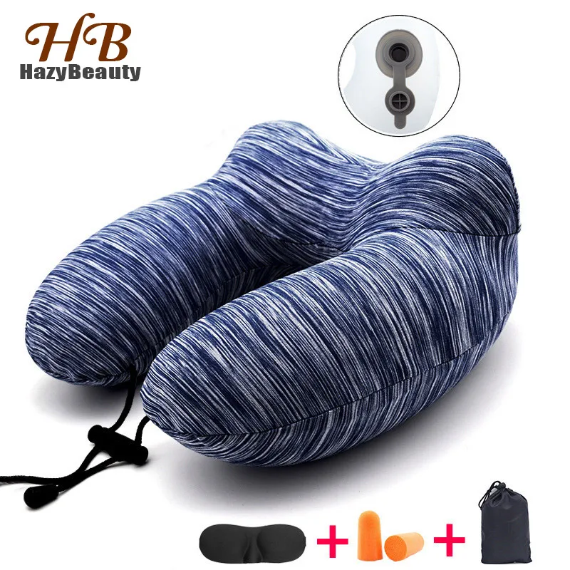

Multifunctional Inflatable Neck Pillow Inflatable U Shaped Travel Pillow Car Head Neck Rest Air Cushion Airplane and Car