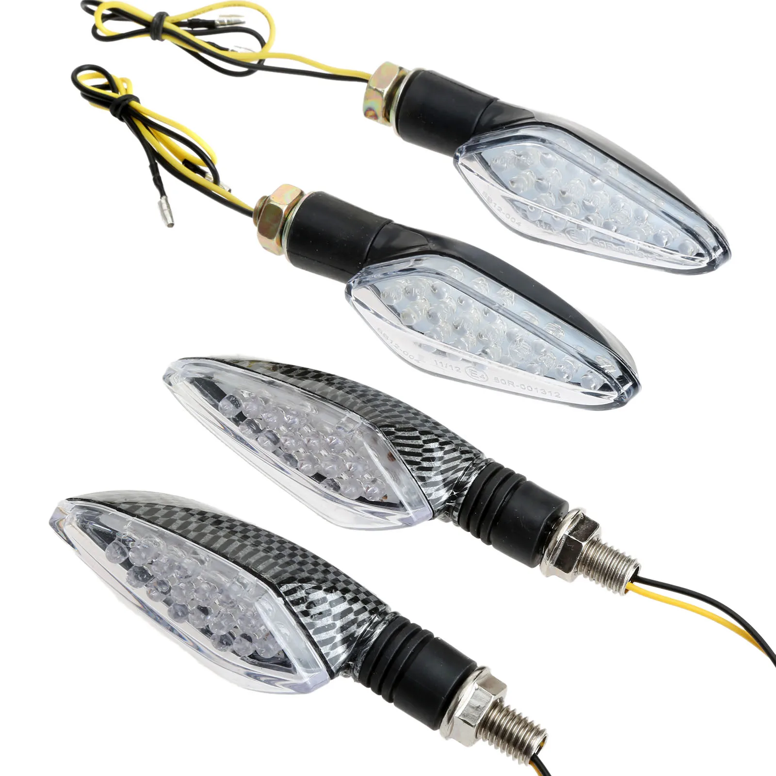 

2Pcs 4Pcs 12V Motorcycle 16LED Turn Signal Light Bulb Motorbike Indicator Amber Light Lamp Pitbike Blinker Lights Accessories