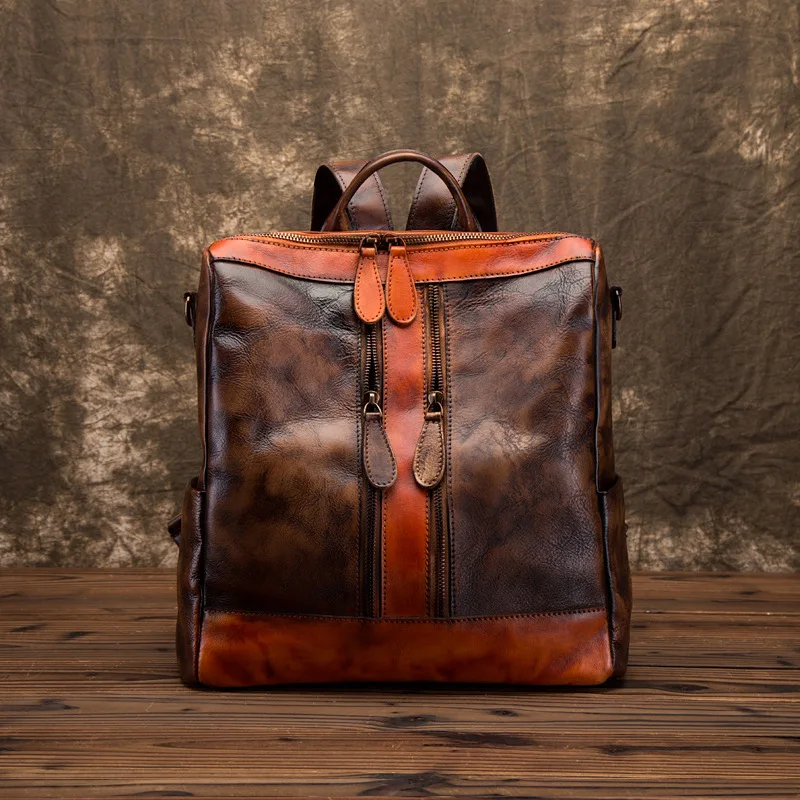 Dos Première Femmes D'école Capacité Sauvage Simple Cuir Sacs Voyage En 1 Sac Des Mode À 3 Couche Couture Bandoulière 2 Grande 4 Loisirs qUFw6n5AXx