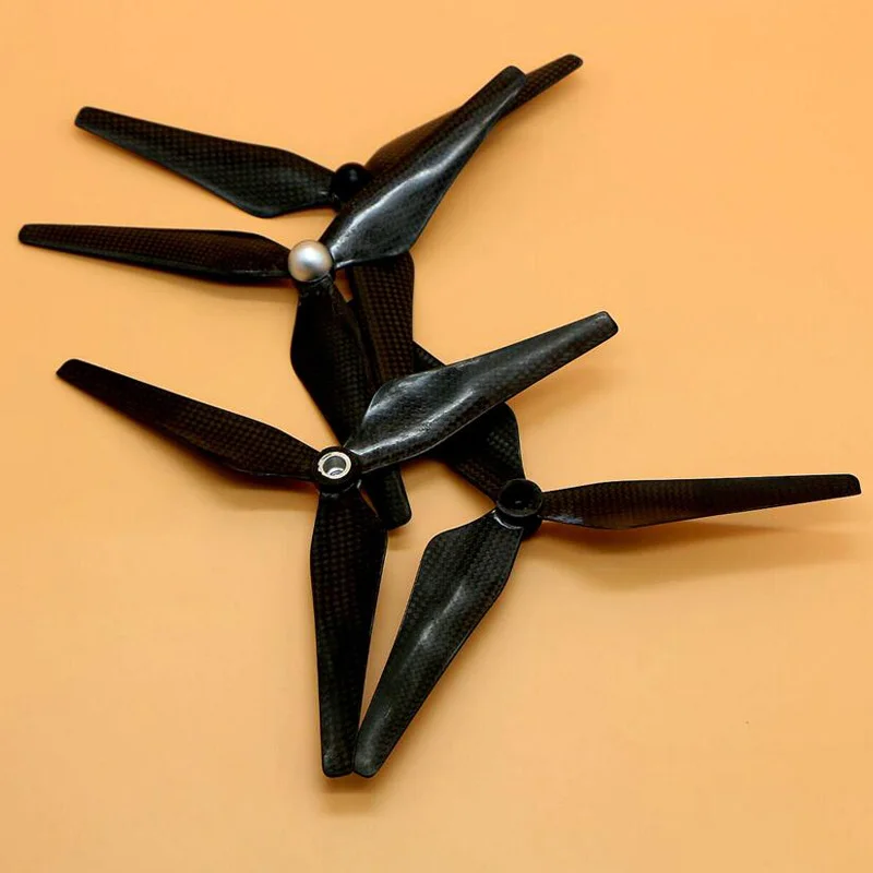

2 Pair 9450 Phantom 3 Carbon Fiber Propellers Self-tighten 3-blade Props for DJI Phantom 2 and Phantom 3 9450 Blades