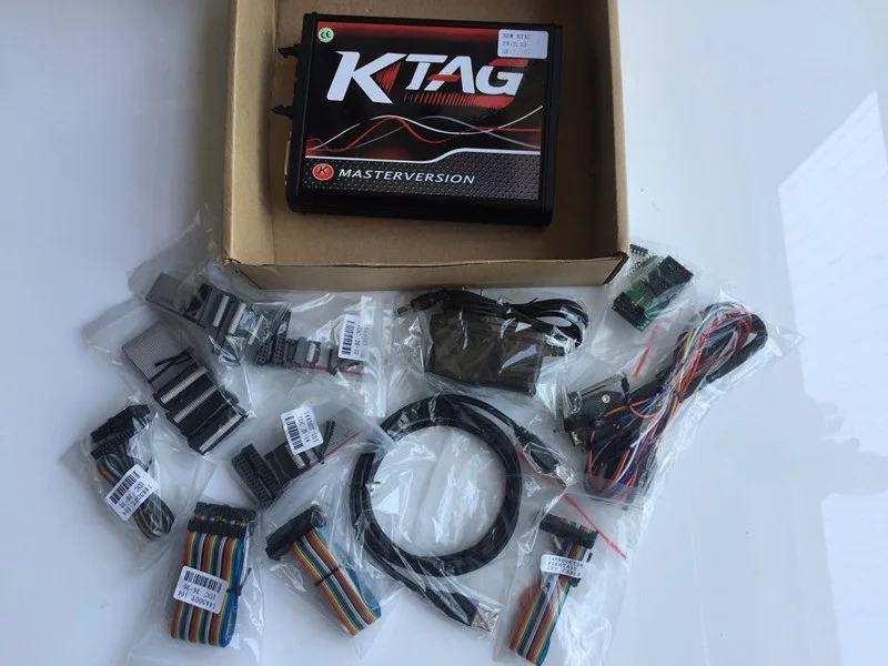 K-tag ecu Инструмент программирования 7,020 красный без знака лимит онлайн ЕС красный мастер версия K-TAG