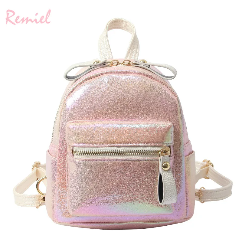 

2019 Cute Backpack For Teen Kids Mini-Back Pack Quality PU Leather Women Backpacks Girl Mini Travel Shoulder Bags School bags