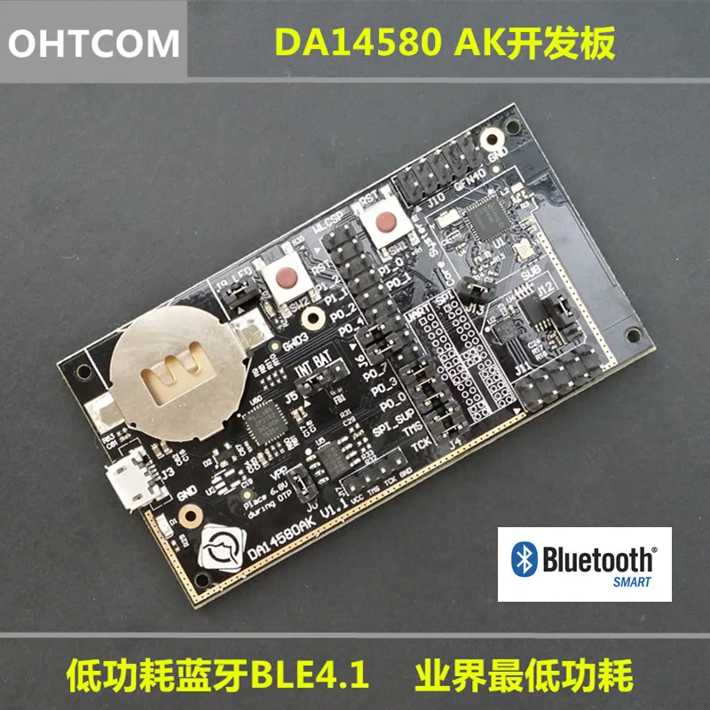 

Hot DA14580-AK Bluetooth BLE development board iBeacon millet Bracelet LIS3DH power industry