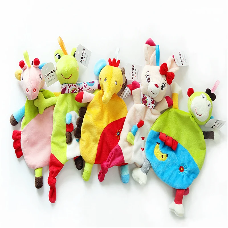 Плюшевые погремушки Игрушка 5 стиль детские мягкие полотенца Ослик Кролик Лягушка Обезьяна Слон комфорт, для новорожденных подарок
