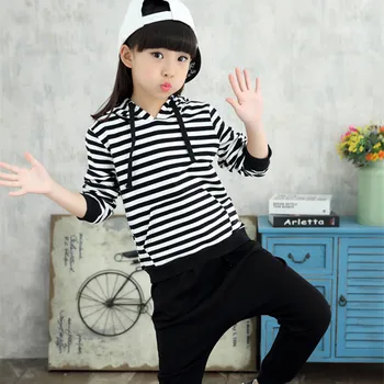 

2016 Brand Kid Print Striped Clothing Set For Autumn Spring Boy/Girl Sport School Clothing Set Kid Fashion Clothes Hot Sale