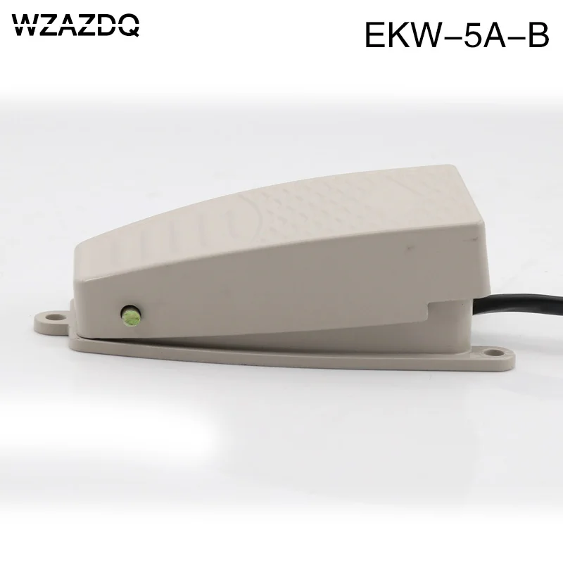 

WZAZDQ Foot switch EKW-5A-B Foot pedal Self-resetting line 10CM Foot switch controller