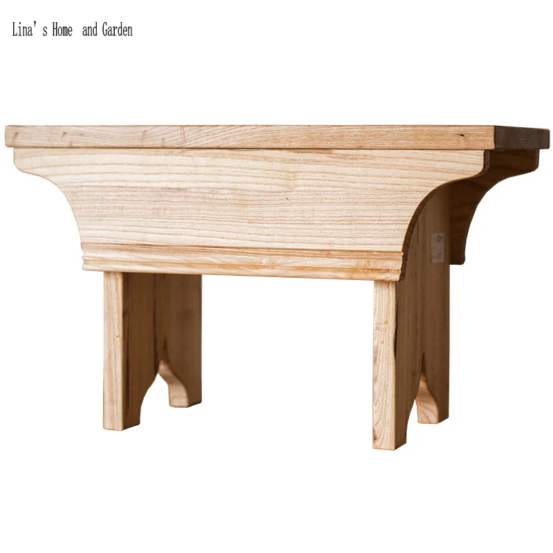 unique Fraxinus eco primitive handmade solid wood stool without painting