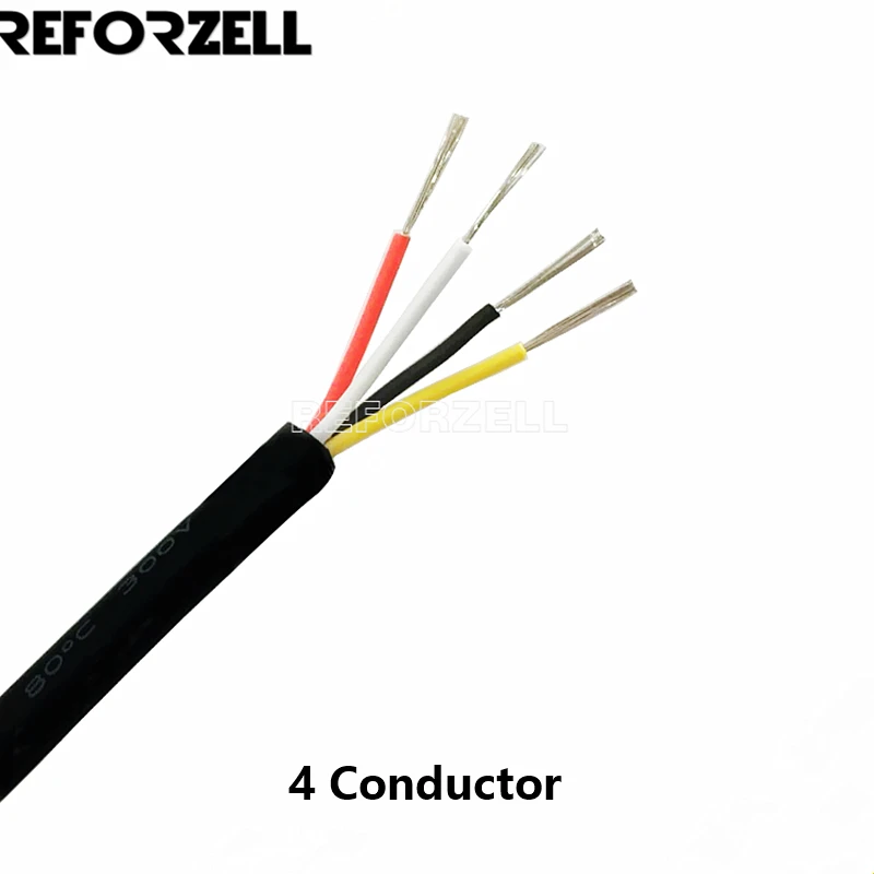 Изолированный медный Удлинительный кабель 2С/3C/4C 22AWG с покрытием из чистого
